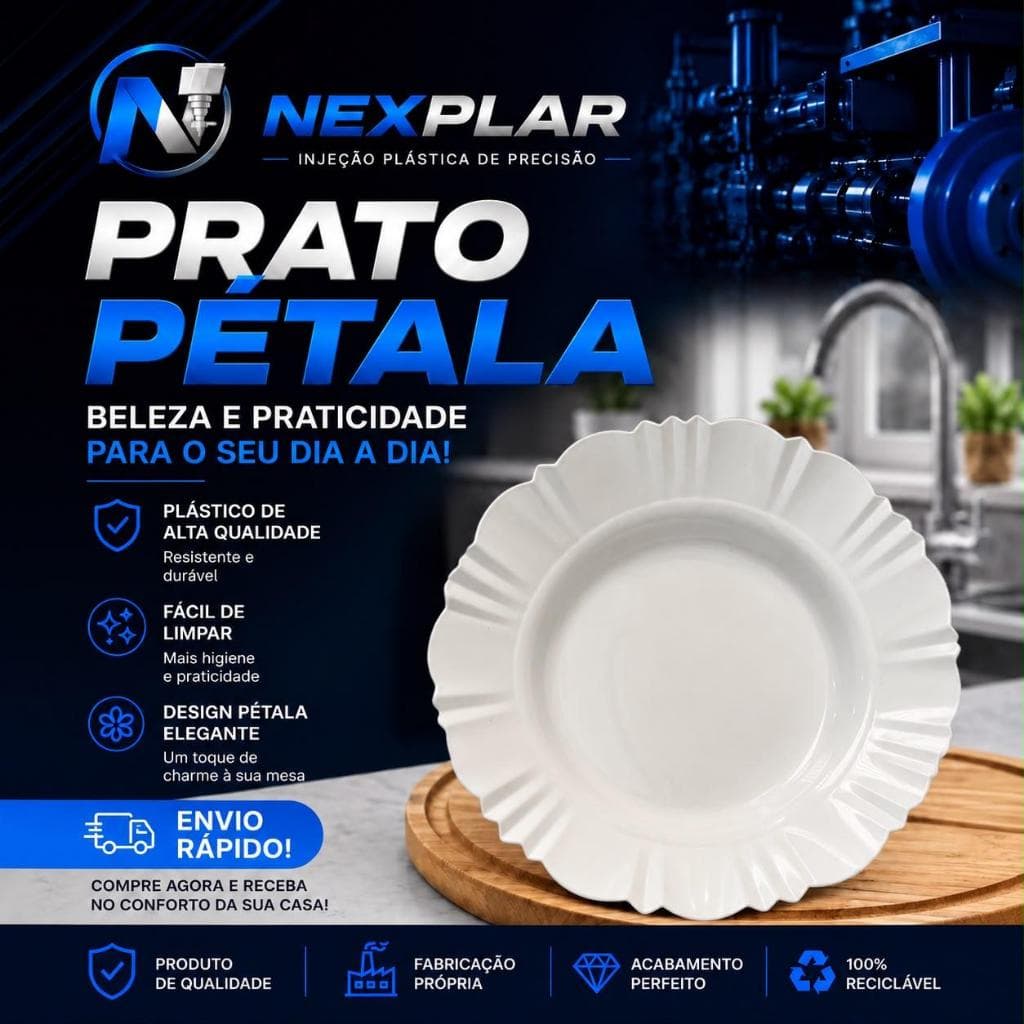 50 PRATOS PLÁSTICOS  BRANCO OU PRETO REUTILIZÁVEIS  RESISTENTE FUNDO PARA JANTAR  ALMOÇO FESTAS  BUFFET