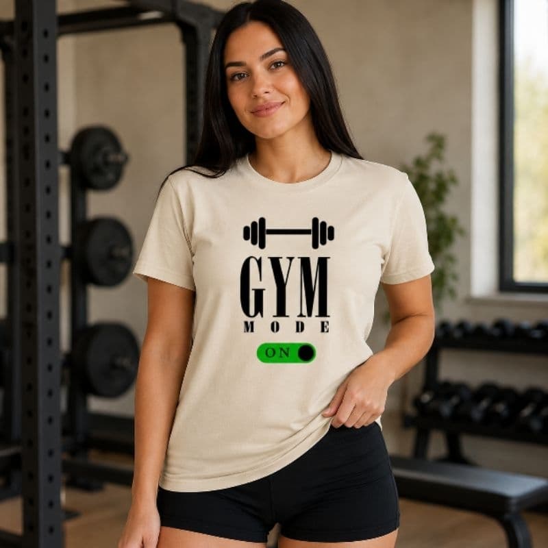 Camiseta Feminina 100% Algodão Blusa Gym Academia Treino Musculação Fitness T Shirt Casual