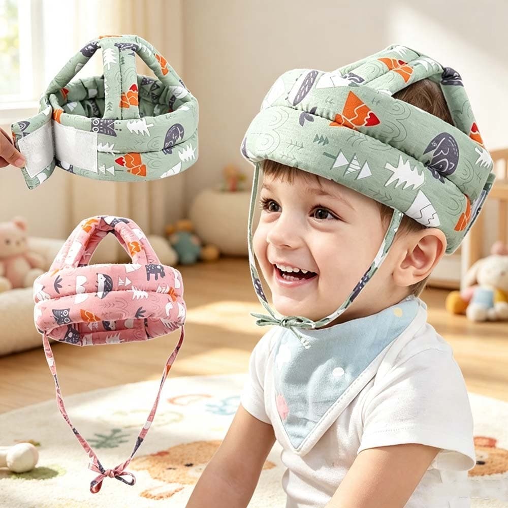 Chapéu De Proteção Infantil Capacete De Segurança Para Bebês Ajustável Anti-Colisão