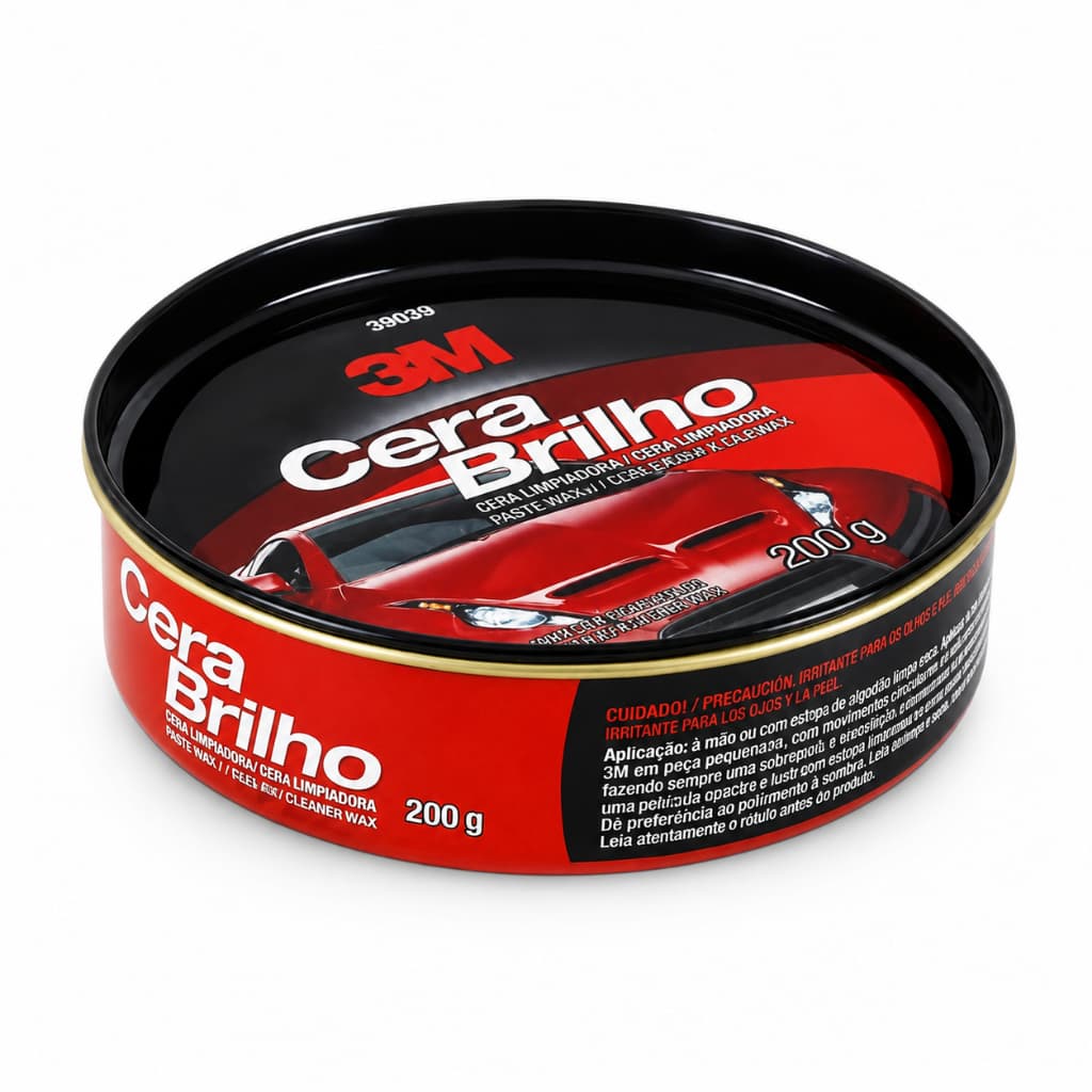 Cera Automotiva 3M Pasta 200g Proteção Brilho Intenso Carnaúba