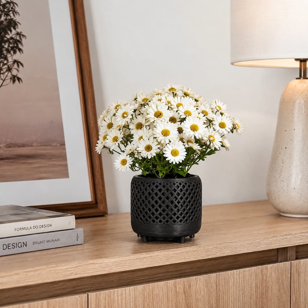 Vaso Decorativo para Plantas e Flores | Cachepot Moderno para Sala, Mesa e Escritório