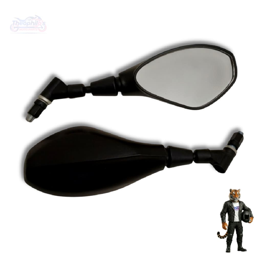 PAR DE RETROVISOR ARTICULADO GIRO 360 HASTE CURTA ESPELHO MOTO BMW F800 YAMAHA FAZER FACTOR XTZ YBR