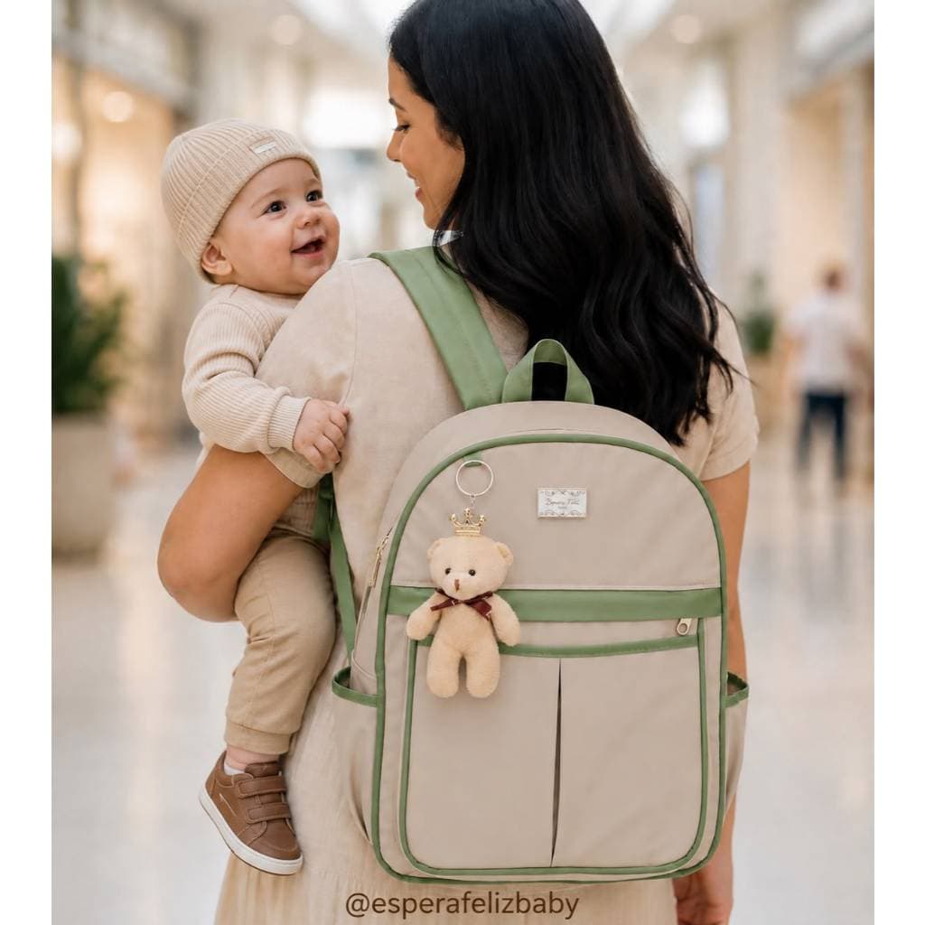 Mochila Maternidade Bebe Passeio Creche Lisa Luxo Hope