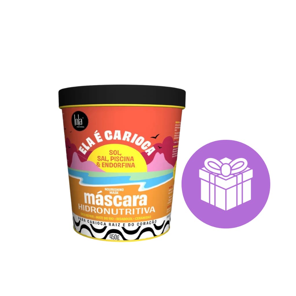 Máscara Ela É Carioca Lola Cosmetics 450g Com Acessório Sortido