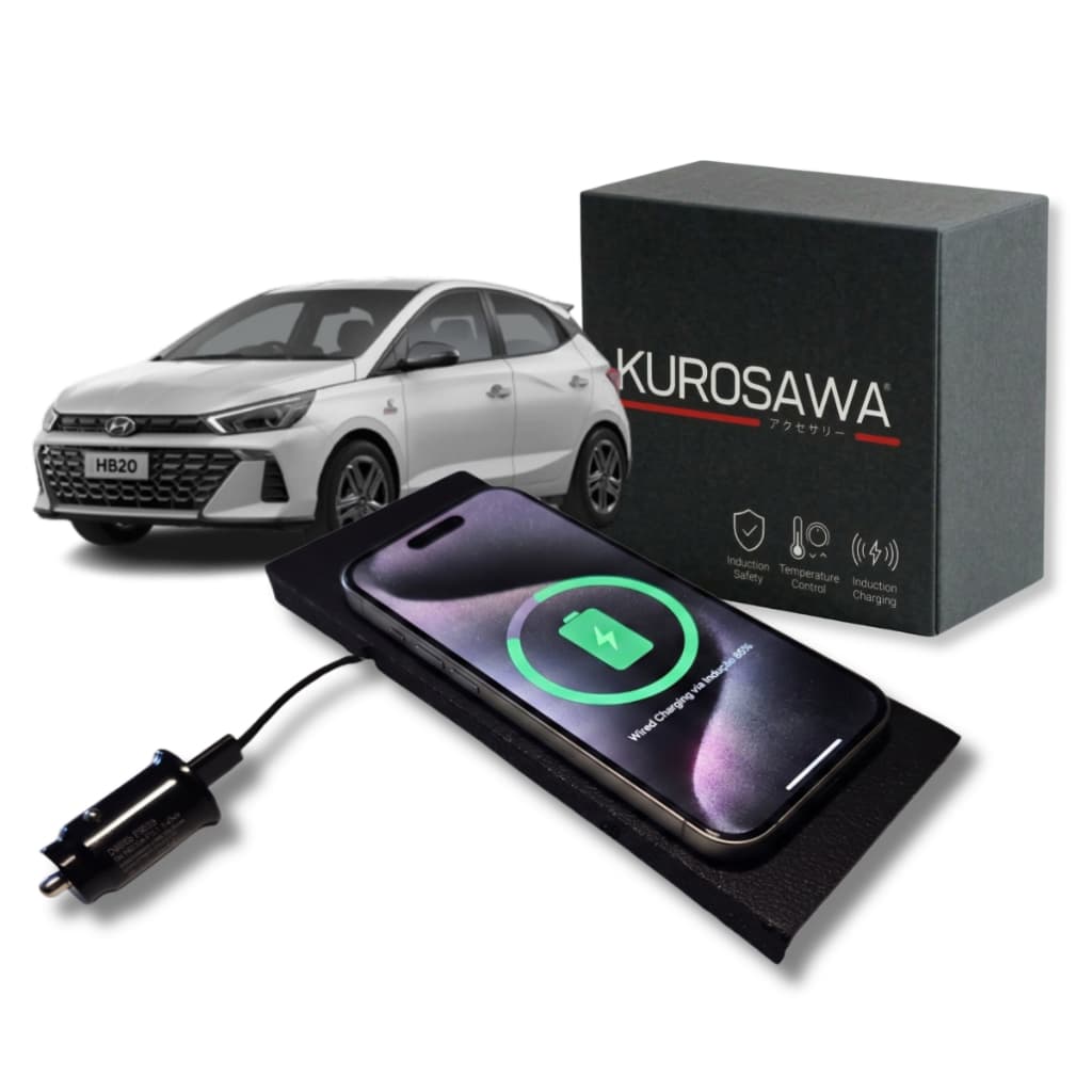 Carregador por Indução HB20 Hyundai 19.6W Kurosawa Sem Fio