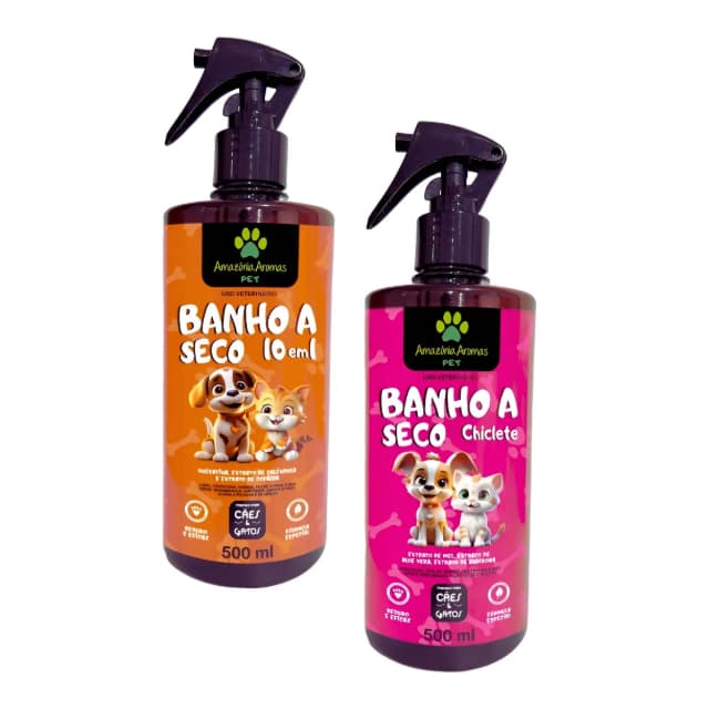 BANHO A SECO AMAZÔNIA AROMAS PET 500ML