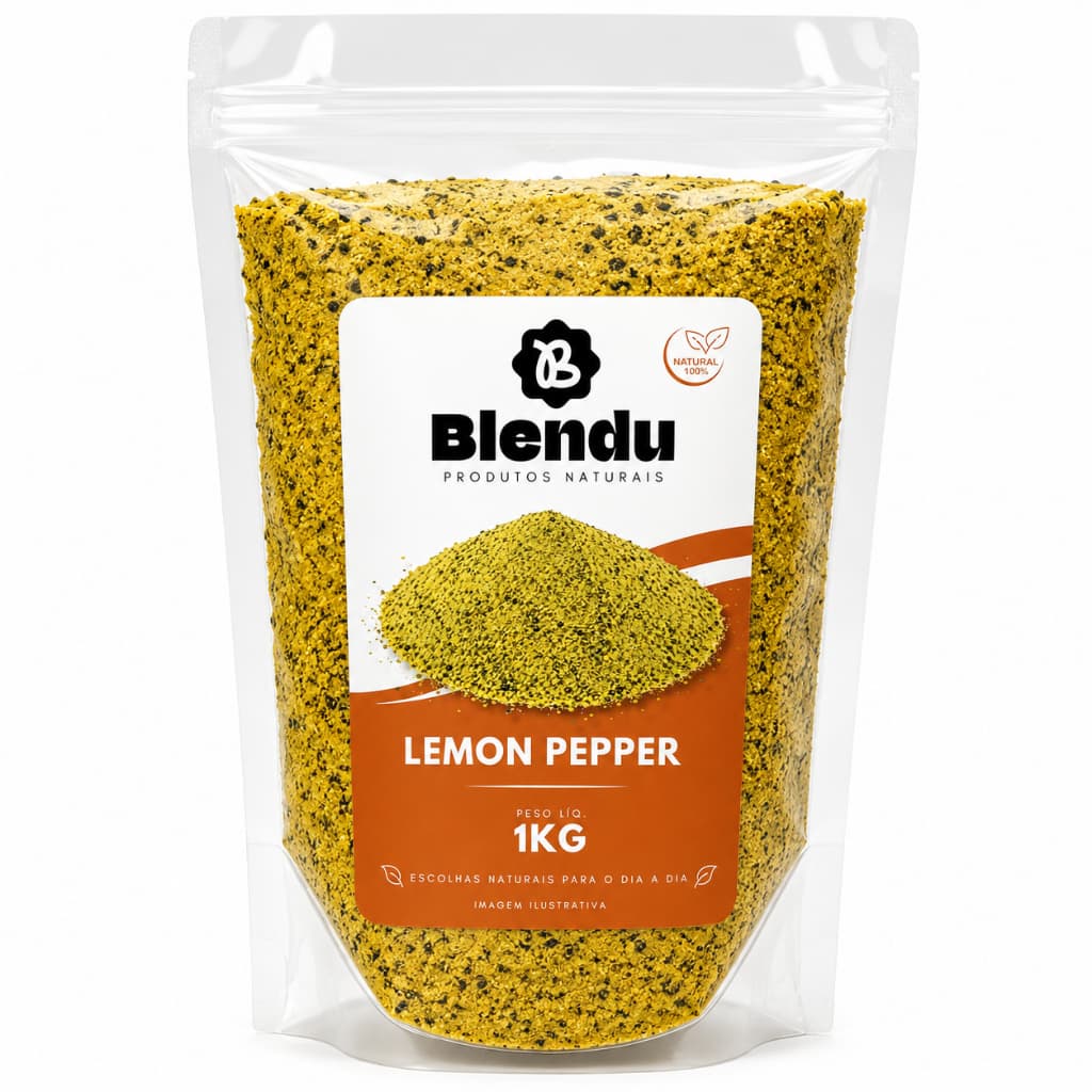 Lemon Pepper Tempero Premium para Carnes e Receitas 250g 500g ou 1kg