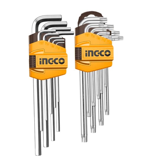 Chave allen Ingco HHKSET0181 - amarelo com acabamento cromado