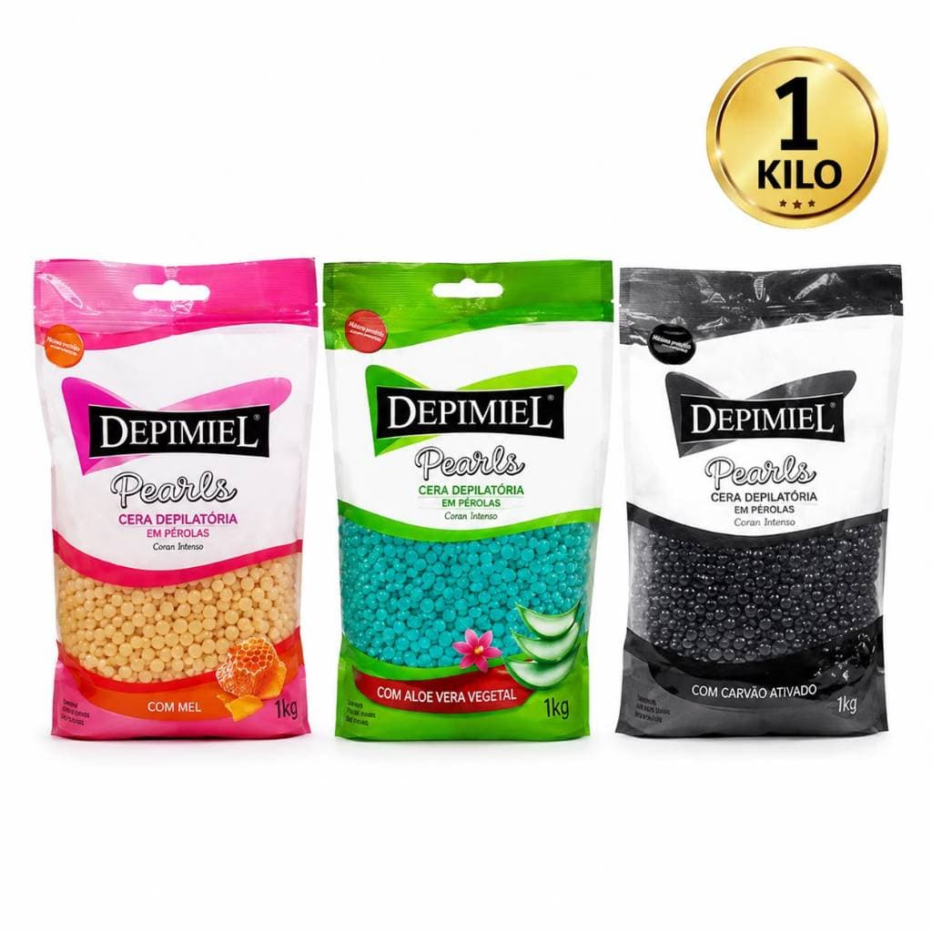 Cera em pérolas Depimiel 1kg Natural MEL