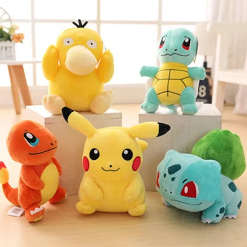25cm pokemon boneca de pelúcia Premium pikachu brinquedos para crianças charmander squirtle bulbasaur jigglypuff eeve