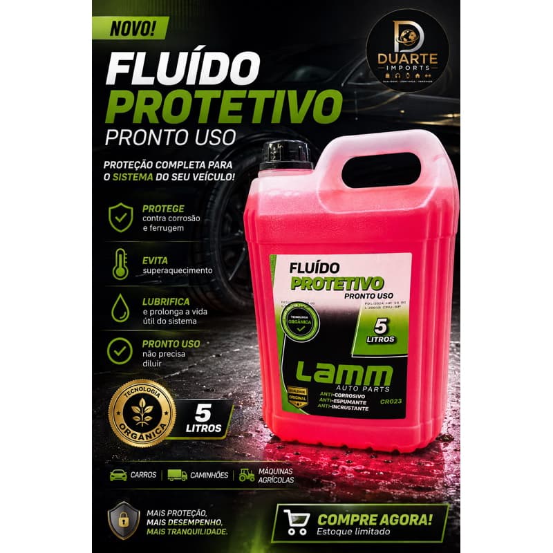 Aditivo para Radiador 5 Litros Pronto para uso Rosa Anticorrosivo Proteção do motor