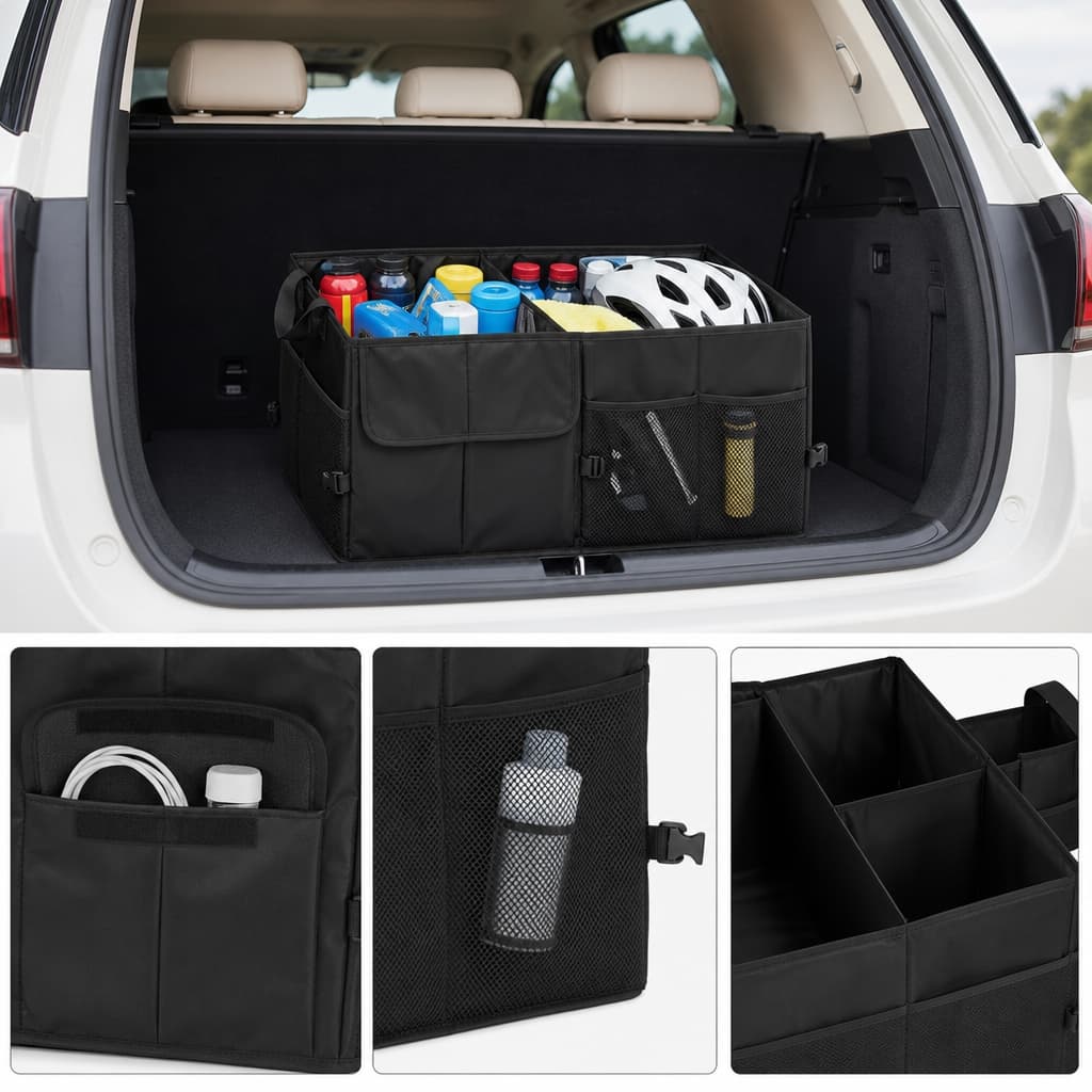 Organizador Multifuncional Dobrável Porta-Malas Guarda roupas Viagem