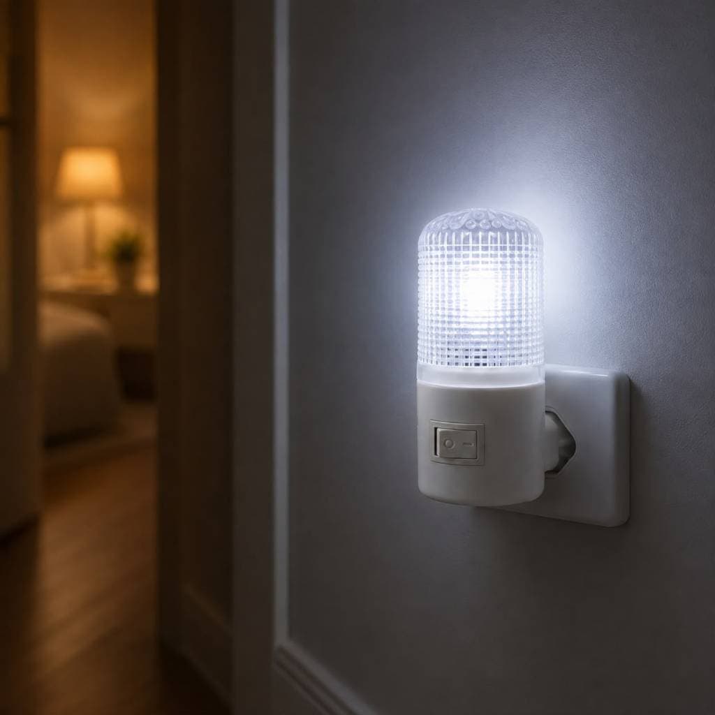 Luz Noturna LED Economica Bivolt Iluminacao Suave Quarto Sala