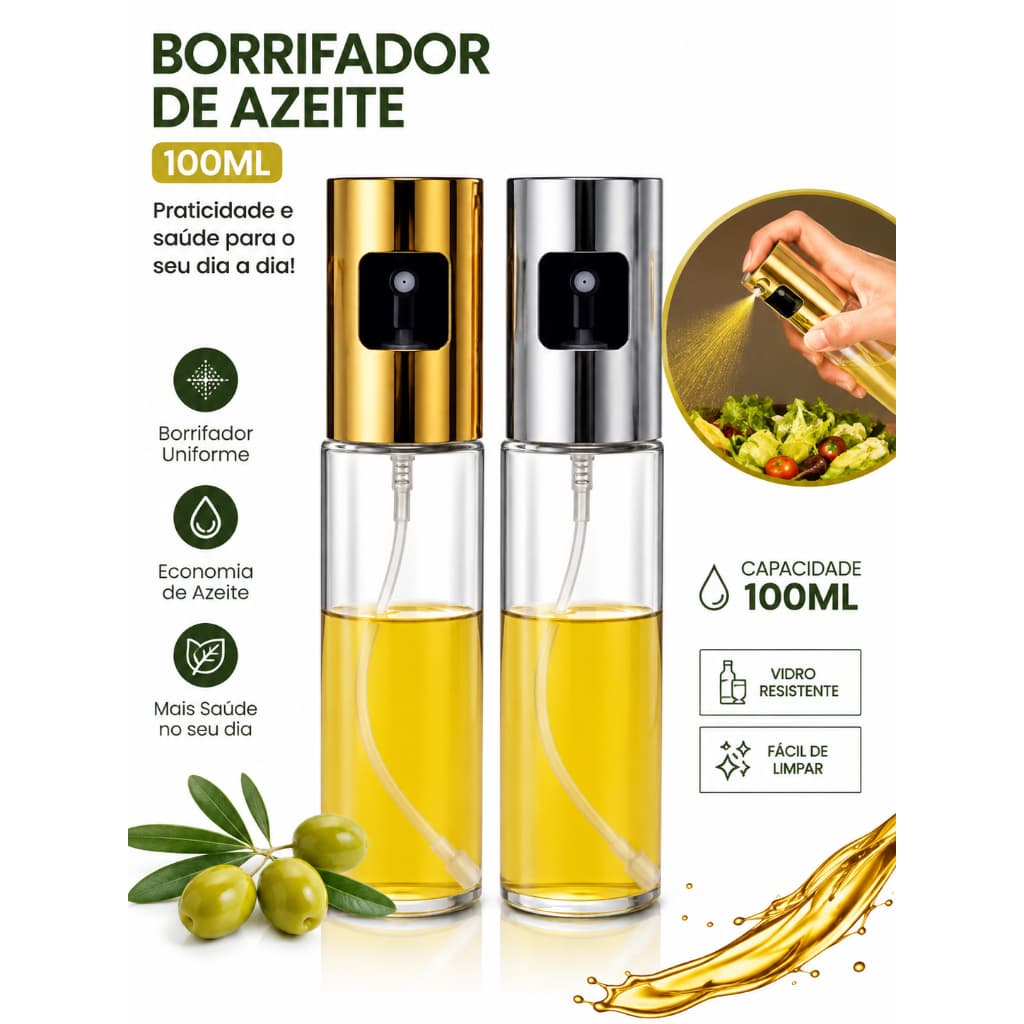 borrifador de para azeite e vinagre
