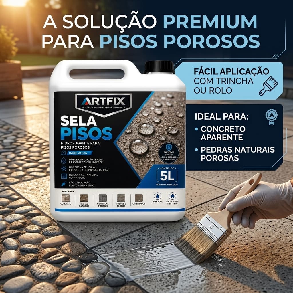 Resina 5L para Piso - Impermeabilizante para Proteção e Selagem