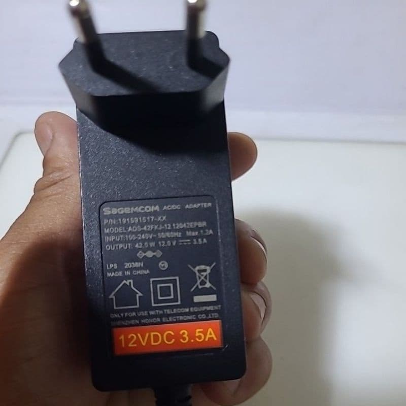 Fonte 12v 3,5a Sagencom Ads-42FKJ-12