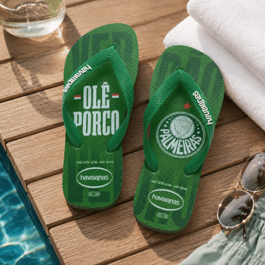 Chinelo Havaianas Palmeiras Top Times Original Verdao 2026