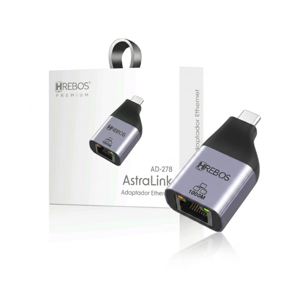 Adaptador De Rede Gigabit Usb C Para R45 Notebook Macbook Thunderbolt Ethernet 1000 Mbps RJ-45