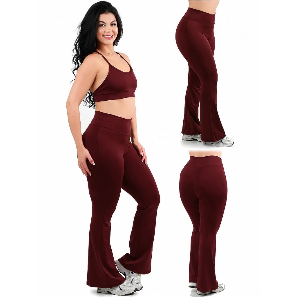 Calça Flare Virginia Cintura Alta Casual e Fitness