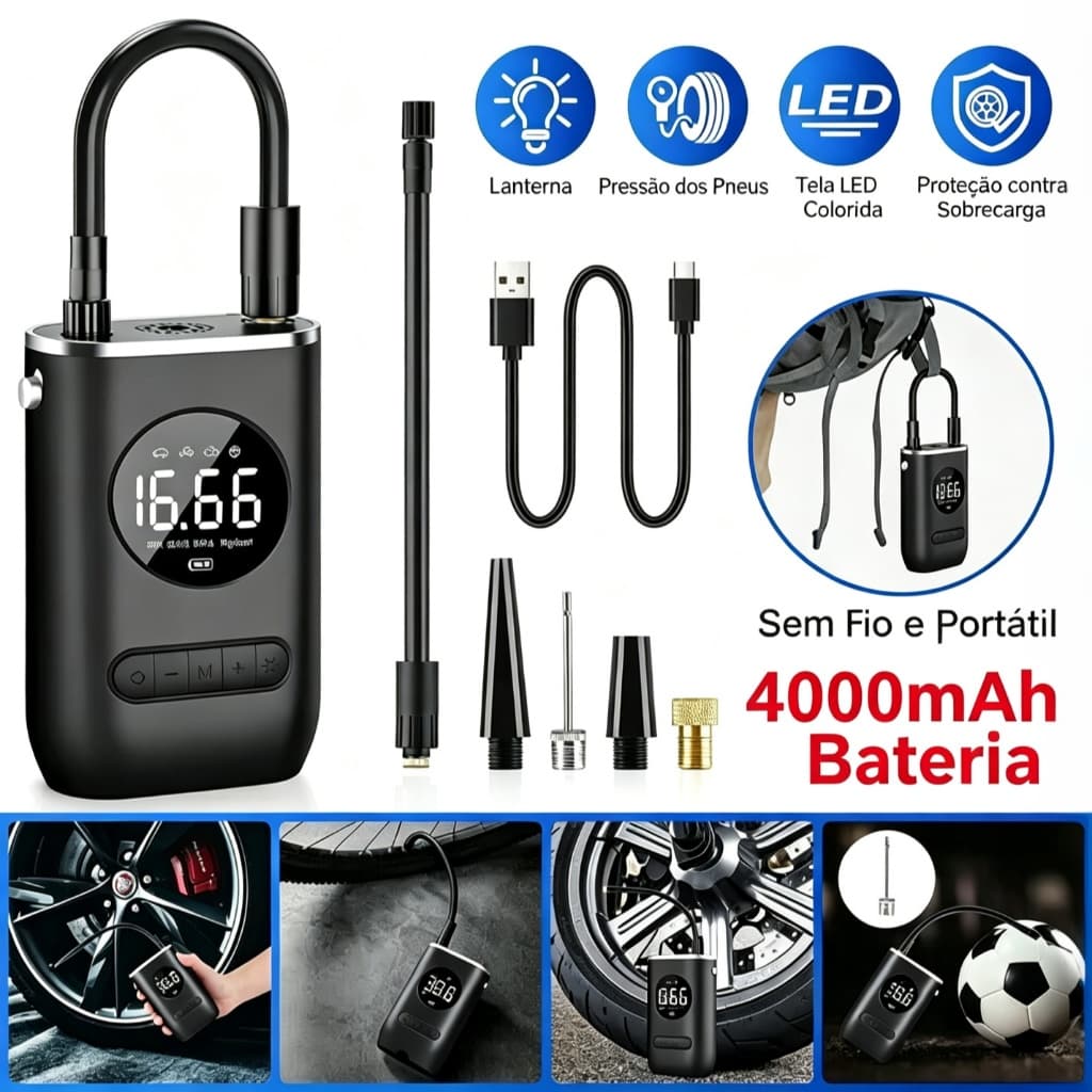 Mini Portable Air Compressor Rechargeable Digital Usb Tire Inflator Car Motorcycle Bicycle Inflatables Automatic