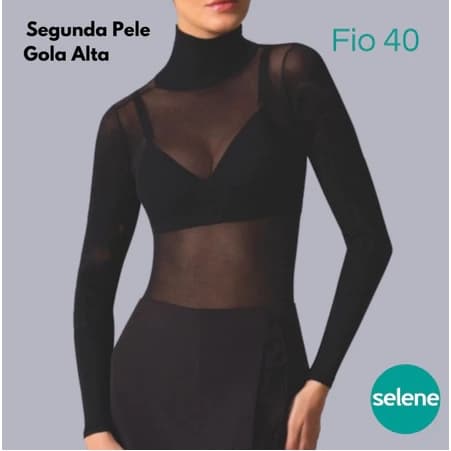 Segunda pele Selene 9900.001 Fio 40 Gola Alta T. Único