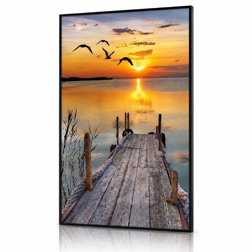 Quadro decorativo Super grande Paisagem ao por do sol