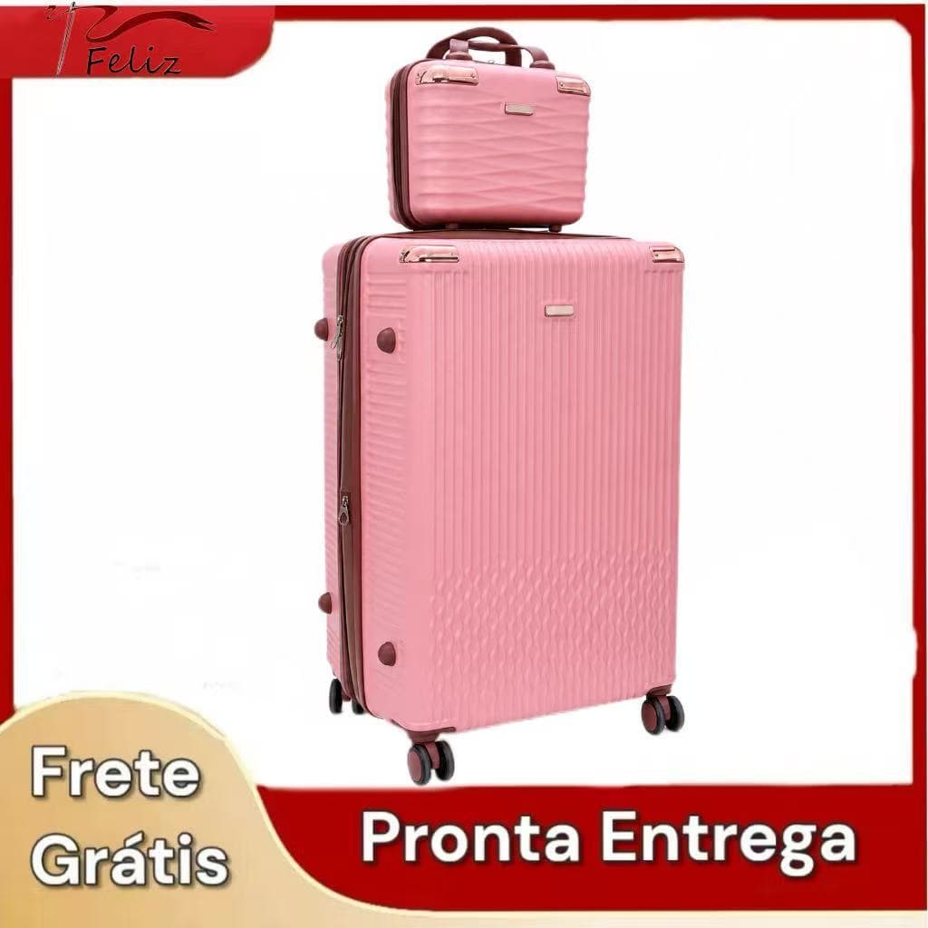 Mala＋Frasqueira 50Kg Super GRANDE Expansível Ziper Duplo Com Rodinha 360º