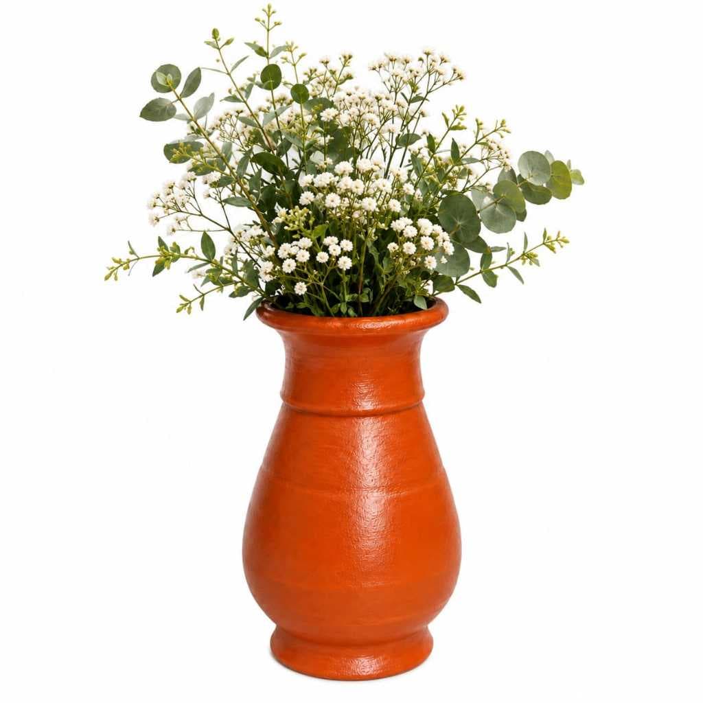 Vaso Decorativo De Barro Para arranjos Florais Centro De Mesa aparador