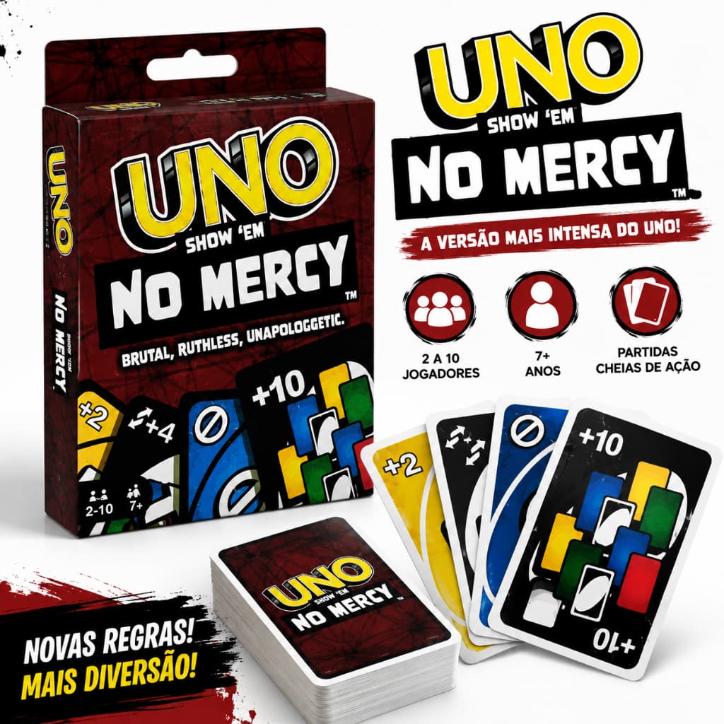 Jogo De Cartas Tipo Uno No Mercy 168 Cartas Completo