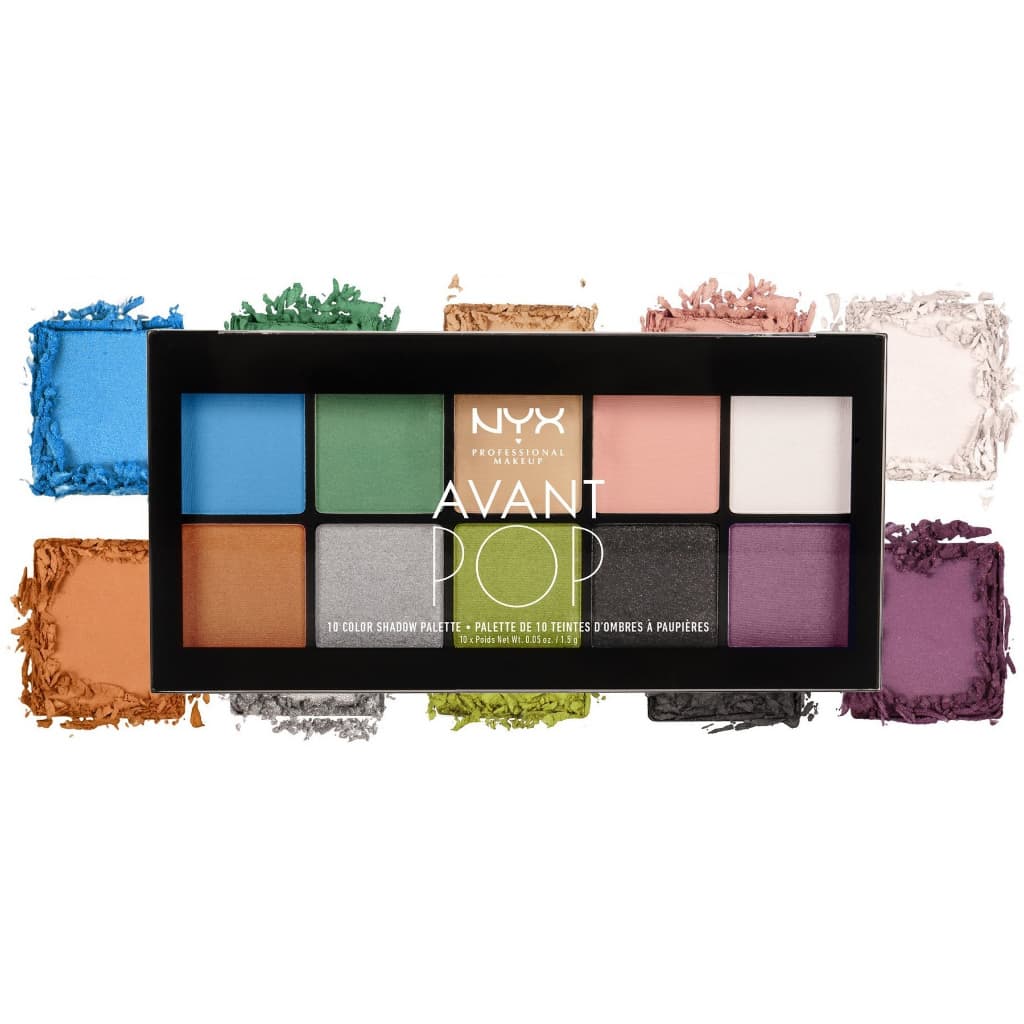 BELEZA MINHA | Paleta de Sombras NYX Avant Pop Art Throb - 10 Cores Vibrantes