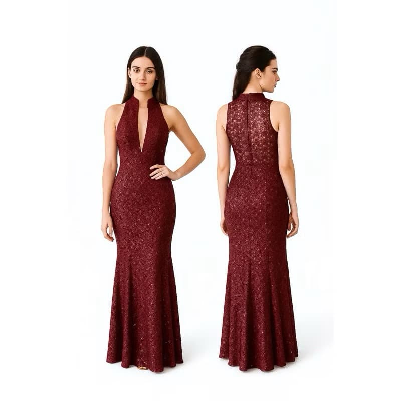 VESTIDO LONGO MARSALA (M) MADRINHA CASAMENTO FORMATURA FESTA