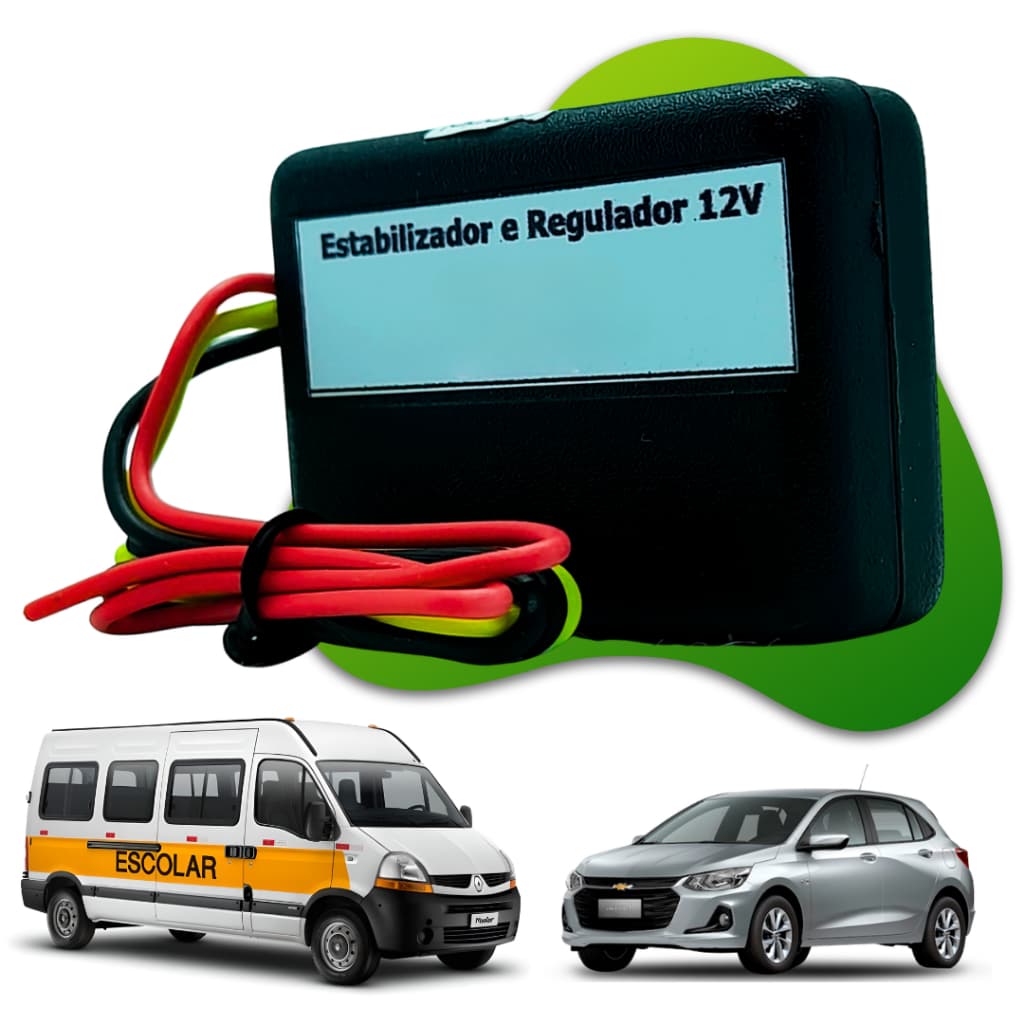 Estabilizador De Voltagem Automotivo Para Câmera Ré 12V