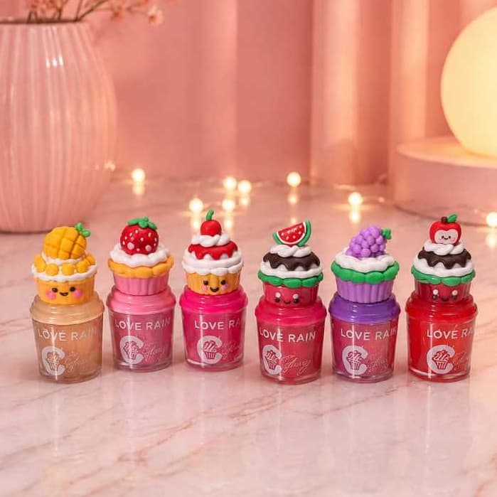 Lip Gloss Docinhos Frutas Abacaxi Morango Cereja Melancia Uva Maça