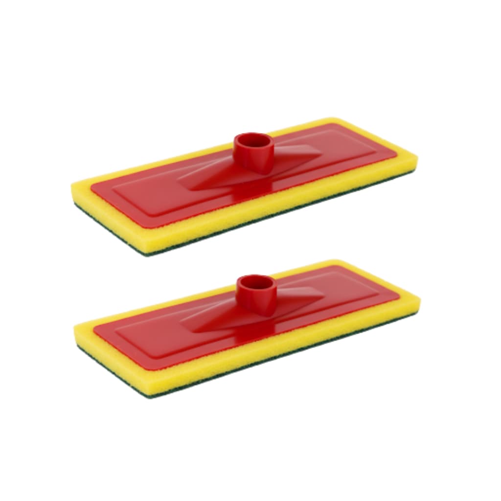 Kit 2 Rodo Esponja Espuma Lava Piso e Azulejo Esfregão Mop Abrasivo Limpeza Pesada Sem Cabo Multiuso