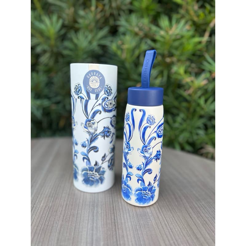 Garrafa Que Sede Farm Porcelana 500ml