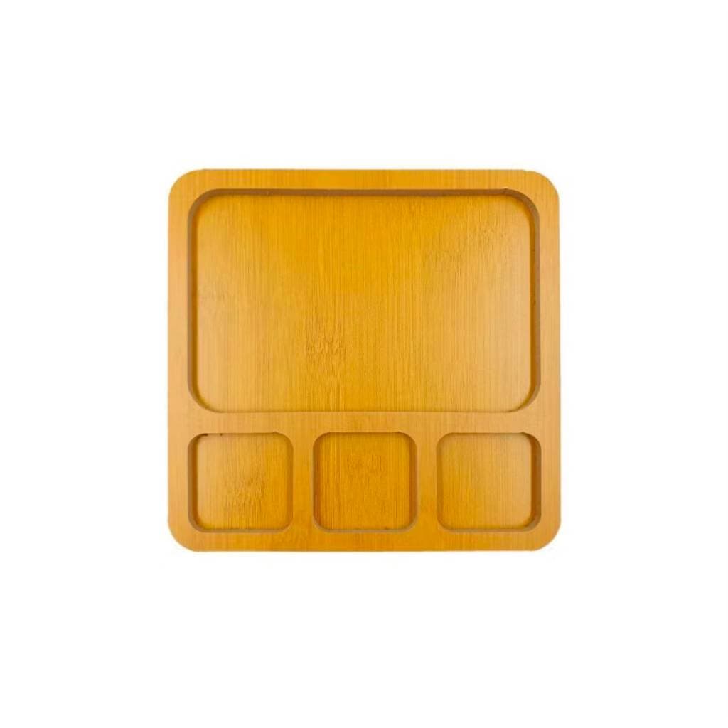 Petisqueira Quadrada Pequena Com Divisórias Para Aperitivos Amendoim Frios Doces Molhos Queijos Petiscos Entradinhas