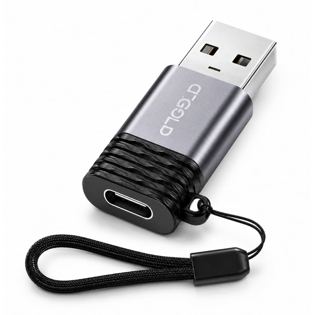 Adaptador OTG USB 3.0 USB-A Macho para USB-C Fêmea Conversor para Dados e Periféricos