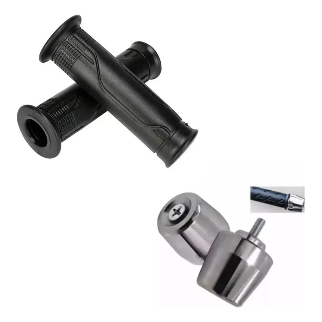 Manopla CG 160 Cargo CBX 250 Twister Fan com Roldana Punho Moto Confortável Reforçado