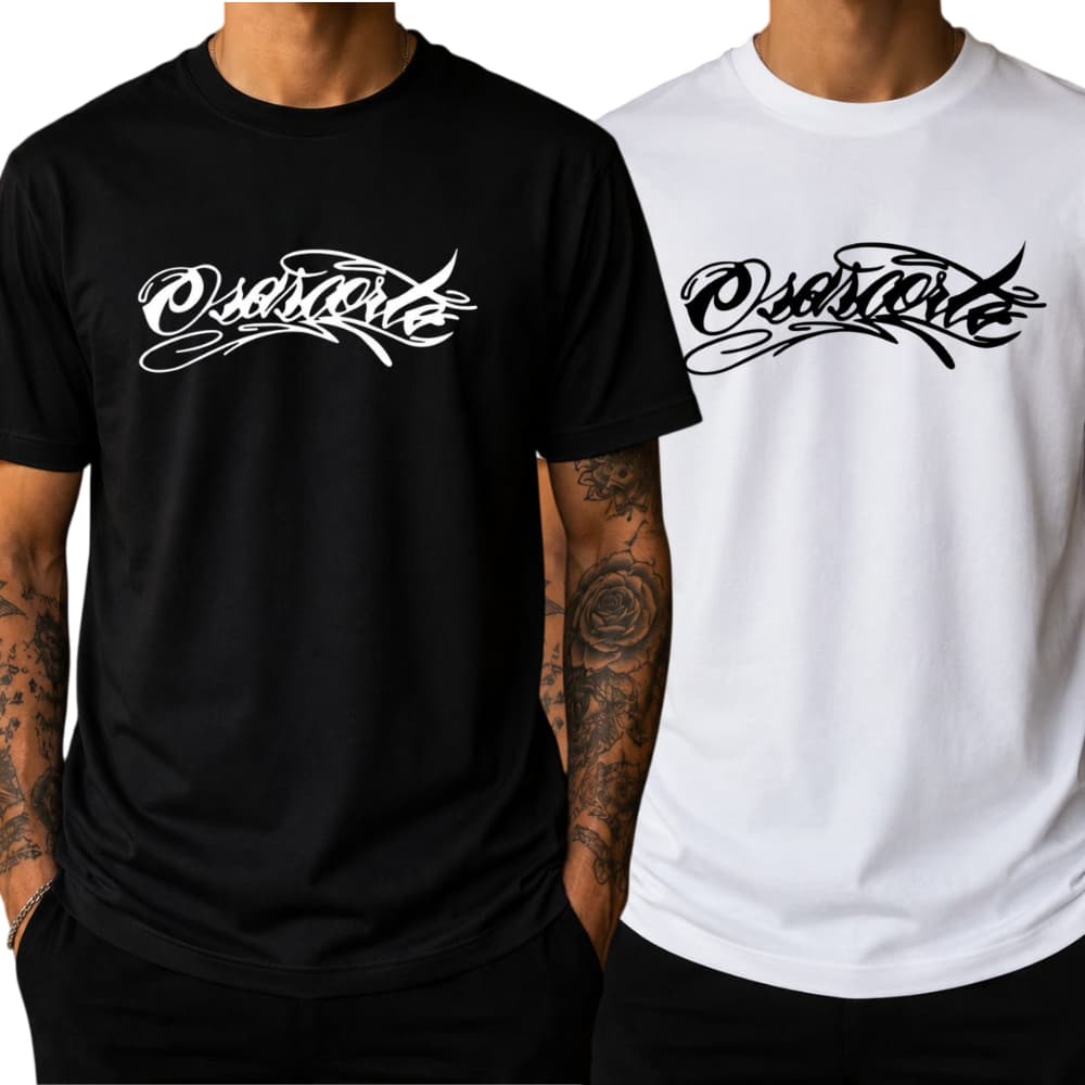 Camiseta Masculina OSASCORTE Streetwear 100% Algodão Casual Estilosa Mandrake Camisa de Grau 244