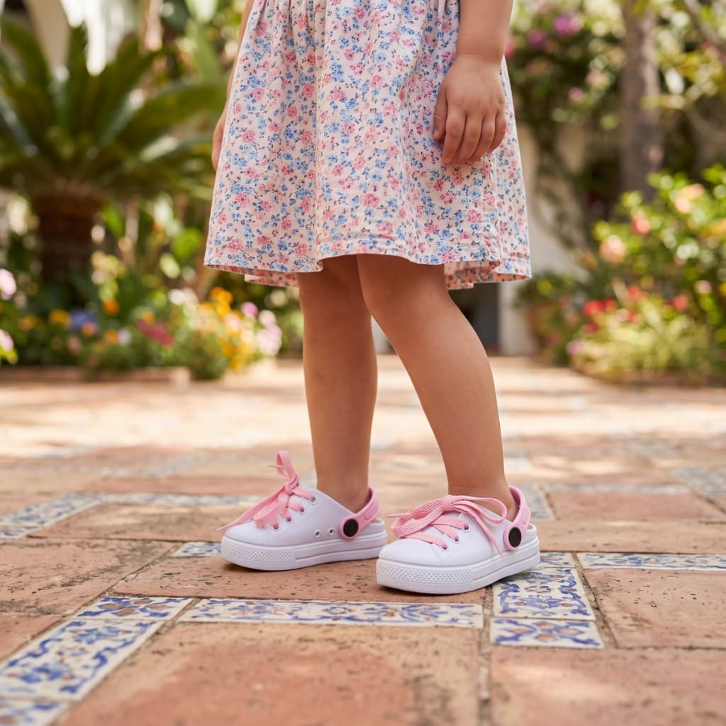 Babuche Moda Infantil Menina Com Cadarços Calce Facil Macio Moderno Delicado