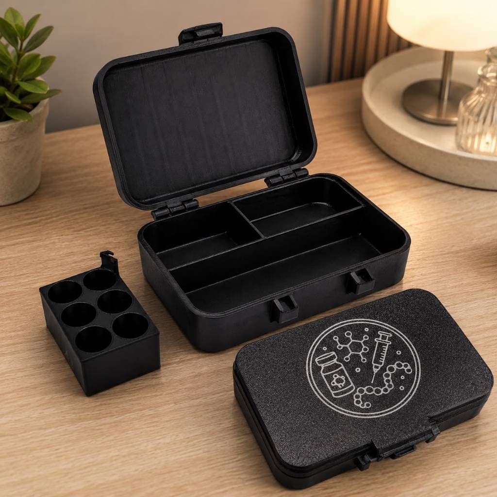 Case Porta Ampolas Estojo Organizador 3ml e 10ml Para Frascos Seringas Medicamentos MONJ, TIRZE, TG