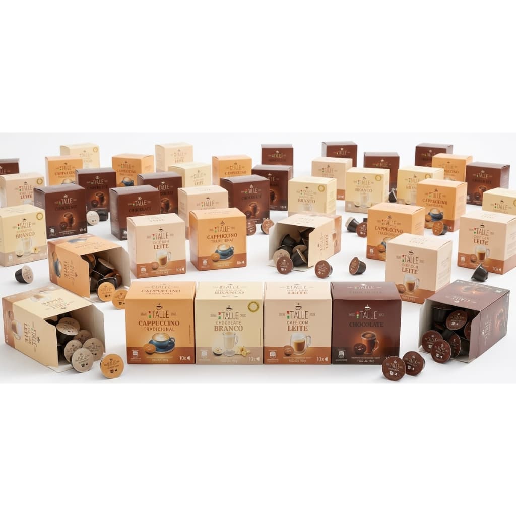 Cápsulas Italle Compatível Dolce Gusto (Selecione 1 Unidade Ou Kit Com 3)Cafe com Leite, Capuccino, Chocolate/Branco