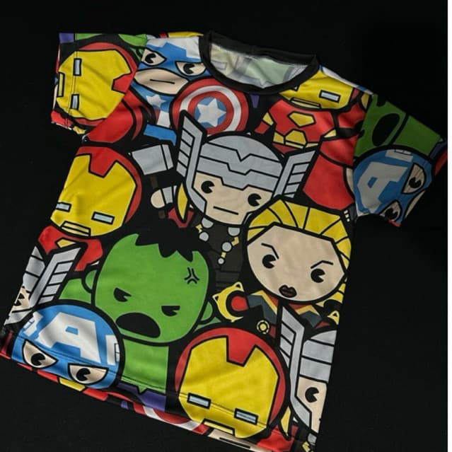 Blusa Camiseta Camisa Unissex Infantil Vingadores Herois