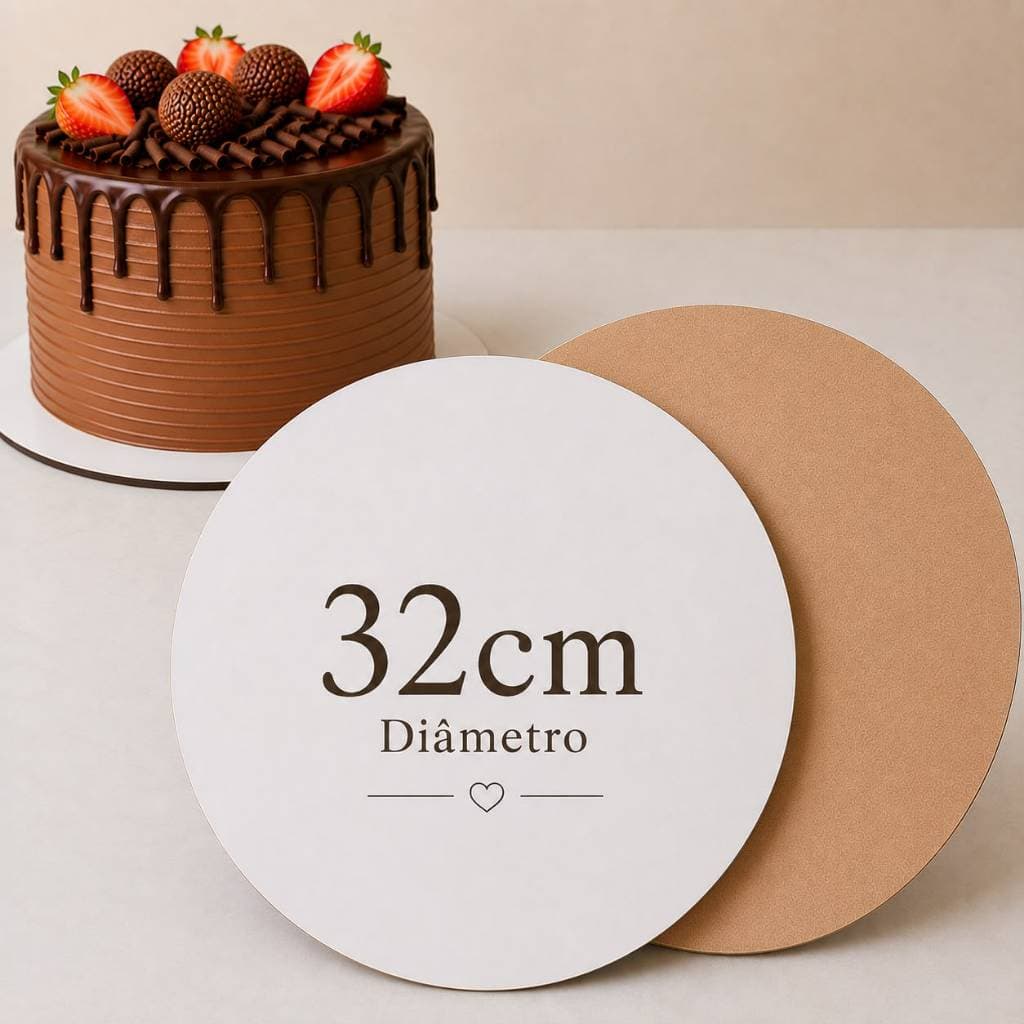 Kits Cake Board 32cm Tabuleiro Bolo Em Mdf 3mm 10/20/30