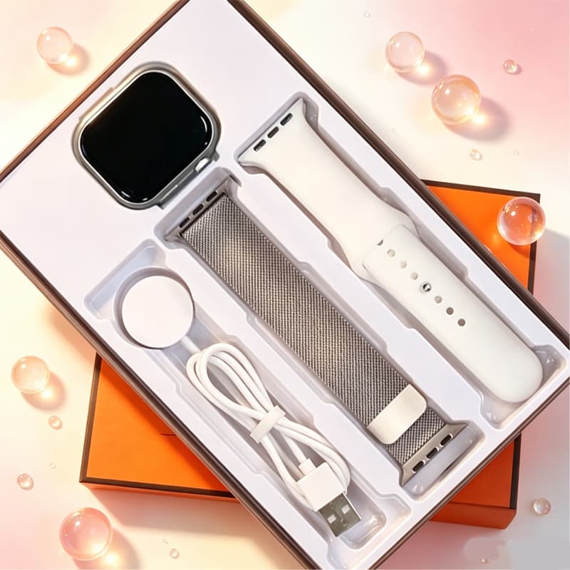 Smartwatch S10 Mini 38mm Novo com Chamada Bluetooth Calculadora Resistente e Compatível com Android e iOS