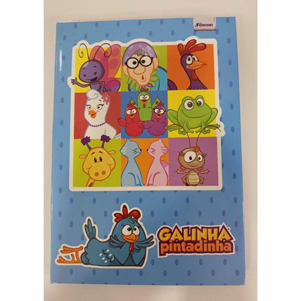 Caderno brochura 1/4 Galinha pintadinha 96fls
