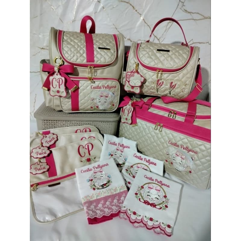 Kit bolsas Maternidade/bolsas luxo/bolsas personalizadas/enxoval