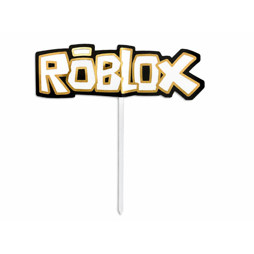 Topo De Bolo Roblox Decoração Para Aniversário Infantil