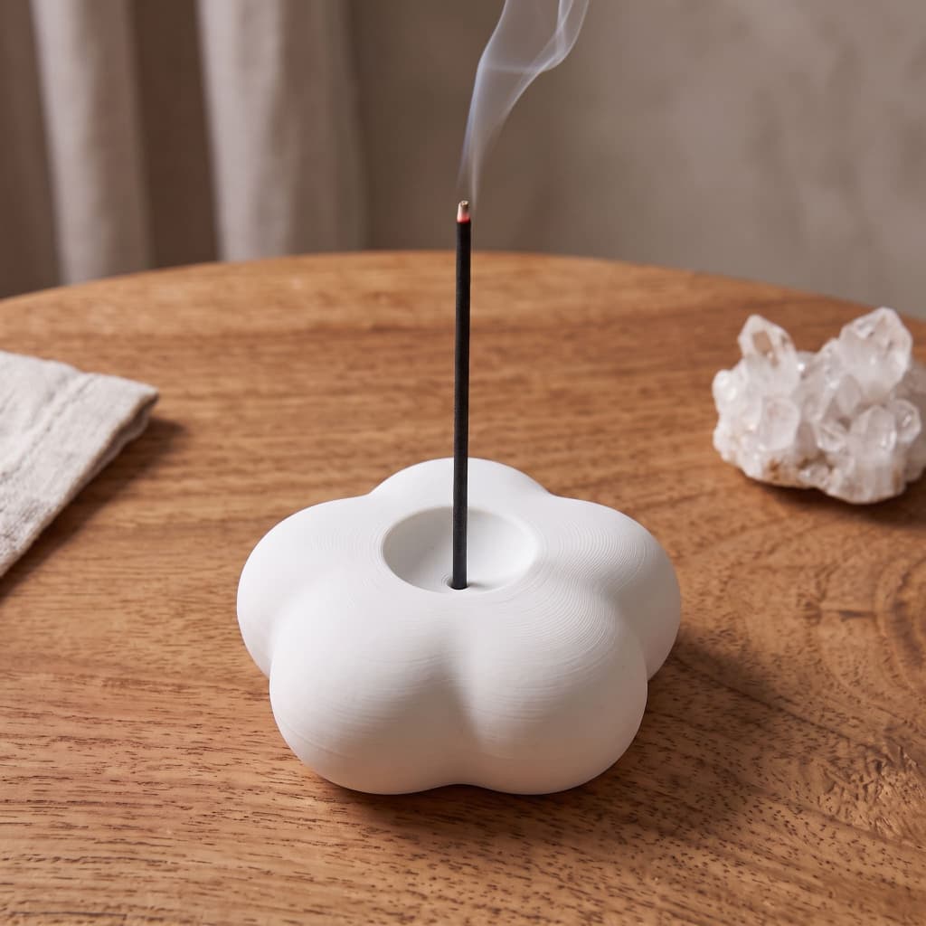 Incensário Flor Porta Incenso Decorativo Vareta Decoração Zen Mesa Sala Quarto