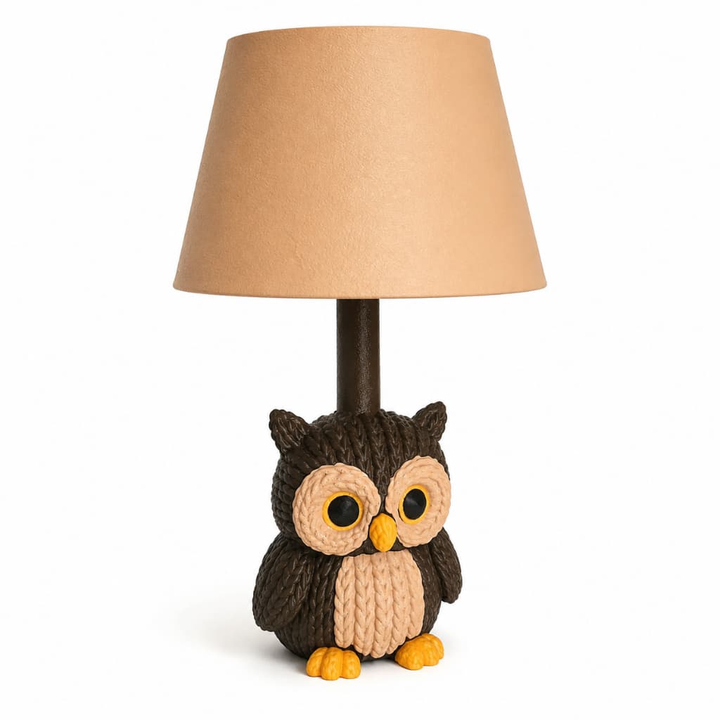 Abajur de mesa LED 3D / Luz noturna criativa / Decoração - Coruja, Pássaros, Animais, Infantil